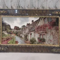 تابلو فرش ماشینی با قاب چوبی