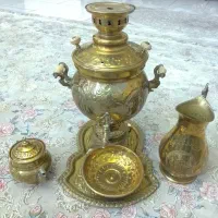 سماور زغالی شش لیتری نو