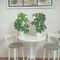 دو عدد گل مصنوعی زیبا به  ارتفاع ۶۰cm