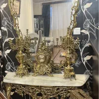 اینه و شمعدان برنز