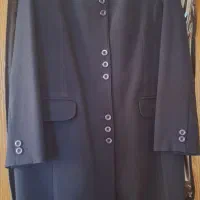 مانتو شلوار اداری سورمه ای