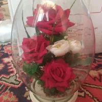 گل مصنوعی داخل گوی