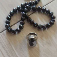 انگشتر شجر رکاب استاد حسین جدی وتسبیح یسرمکی|جواهرات|کرج, کیانمهر|دیوار