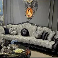 مدل لئو ایتالیایی ، پذیرایی ۹ نفره با میزها|مبلمان خانگی و میز عسلی|تهران, شمیراننو|دیوار