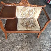 میز تلفن تمام چوب