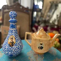 ظروف قجری|کلکسیون اشیاء عتیقه|کرمانشاه, |دیوار