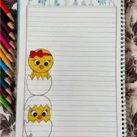 نقاشی روی دفتر|تابلو، نقاشی، عکس|بندر امام خمینی, |دیوار