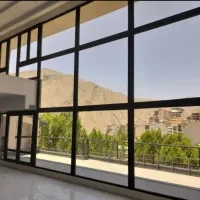 درب بالکن UPVC/پنجره دوجداره با ضمانت/لمینت 76