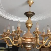 لوستر12شاخه برنج درحدنو