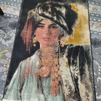 فرش کوچک طرح رخ و یک کناره