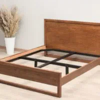 تخت خواب دونفره تمام چوب