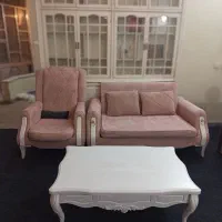 مبل ۷نفره زیبا و کم کارکرد|مبلمان خانگی و میز عسلی|قم, صفائیه|دیوار