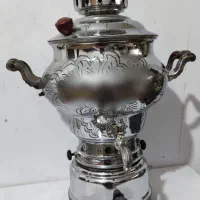 سمار گازی برنجی قدیمی ۴ لیتری - رویه آبکروم