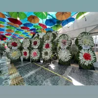 تاج گل ترحیم و افتتاحیه از۲میلیون رز شاخه ای ۲۵