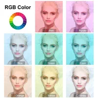 رینگ لایت رنگی افتابی مهتابی RGB LED MJ30 13|دوربین عکاسی و فیلم‌برداری|سیرجان, |دیوار