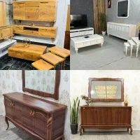 ست آینه کنسول شرکتی فروشگاه امیرحسین|بوفه، ویترین، کنسول|ارومیه, |دیوار