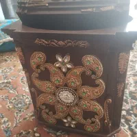 ست جا دستمال کاغذی و سطل
