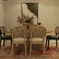 میزو صندلی غذاخوری مدل حصیری|میز و صندلی غذاخوری|برخوار, |دیوار