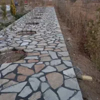 جدول سنگ ورقه ای محوطه سازی|خدمات پیشه و مهارت|اقبالیه, |دیوار