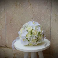 دسته گل عروس مصنوعی رز و ارکیده|گل مصنوعی|تهران, ابوذر|دیوار