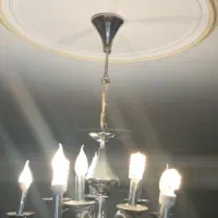 لوستر۵ شاخه فلزی ۳عدد باهم