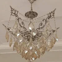 لوستر برنزی|لوستر و چراغ آویز|لنگرود, |دیوار