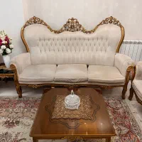 یک دست مبل استیل ۹ نفره|مبلمان خانگی و میز عسلی|تهران, تهرانسر شمالی|دیوار