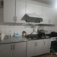 کابینت فلزی ورق 5(ضخیم) در چوبی با سینک اخوان