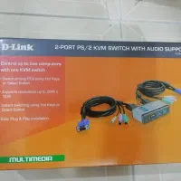 + کابل رابط + DVD + KVM Switch +