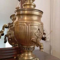 سماور  زغالی عتیقه روسی مهر دار