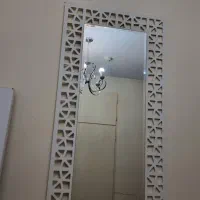 آینه قدی ام دی اف سفید مدرن