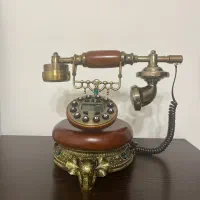 تلفن کلاسیک چوبی انتیک