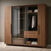 طراحی و اجرای انواع کابینت  کمد دیواری نقد و چک