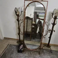 اینه قدی وشمعدان فرفورژه