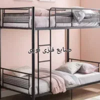 تخت دوطبقه فلزی سفارشی (صنایع فلزی نوری)|تخت و سرویس خواب|مشهد, بهمن|دیوار