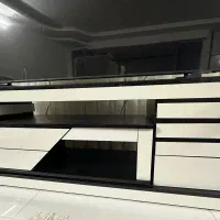 میز تلویزیون سفید مشکی