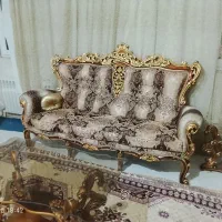 مبلمان استیل سلطنتی و آینه کنسول|مبلمان خانگی و میز عسلی|چهارباغ, |دیوار