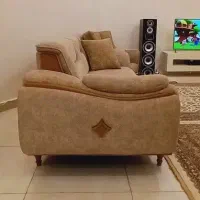 مبل راحتی  مکانیزه تخت‌خواب‌شو پایه چوب راش|مبلمان خانگی و میز عسلی|رشت, انصاری|دیوار