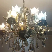 لوستر آلومینیوم روکش برنز سیاه قلم