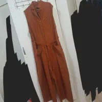 اوورال زنانه و کت حریر رویه کاملا نو