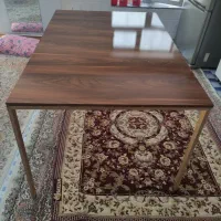 میز غذاخوری شش نفره فلزی