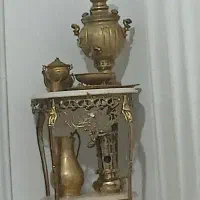 سرویس سماور همراه میز برنج‌