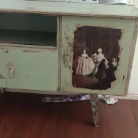آینه و کنسول پتینه کاری، پایه ها آینه دکوپاژ شده|بوفه، ویترین، کنسول|مشهد, سناباد|دیوار