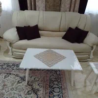 مبل ۷ نفره چرم|مبلمان خانگی و میز عسلی|رودسر, |دیوار