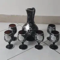 ست گلدان بلند و پارچ و جام