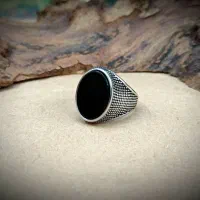 انگشتر مردانه استیل