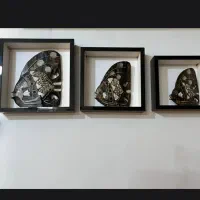 دو عدد تابلو فرش سه عدد ماهی با باکس
