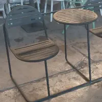 صندلی میز کافه ویلا رستوران ست دونفره بالکن تراس|میز و صندلی غذاخوری|ری, علایین|دیوار