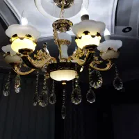 لوستر ۶ شعله دو عدد|لوستر و چراغ آویز|سمنان, |دیوار