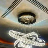 لوستر مدرن نور مضاعف|لوستر و چراغ آویز|رشت, معلم|دیوار